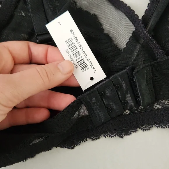 NWT Adore Me Elegant Black Lace Bralette - Picture 5 of 6